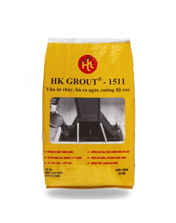 HK GROUT -1511  VỮA TỰ CHẢY, BÙ CO NGÓT, CƯỜNG ĐỘ CAO